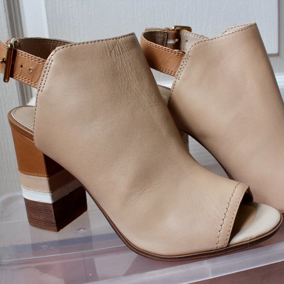 Aldo Peep-Toe Block-heel Booties - Picture 1 of 6